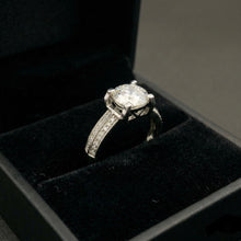 9K White Gold Classic Diamond Ring | Round Brilliant Solitaire Four-Prong Setting | Timeless Jewelry - Ring