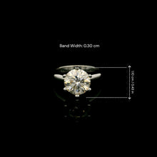 9K White Gold Engagement Round Solitaire Ring | Channel-Set Band | Classic Cathedral Bridal Design - Ring