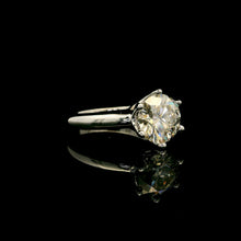 9K White Gold Round Solitaire Engagement Ring | Timeless Classic Six-Prong Bridal Fine Jewelry - Ring