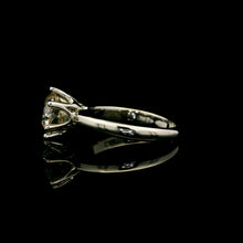 9K White Gold Round Solitaire Engagement Ring | Timeless Classic Six-Prong Bridal Fine Jewelry - Ring
