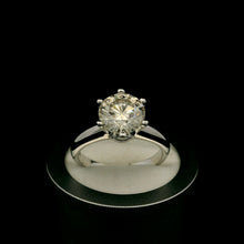 9K White Gold Round Solitaire Engagement Ring | Timeless Classic Six-Prong Bridal Fine Jewelry - Ring