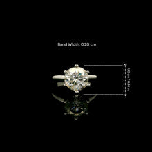 9K White Gold Round Solitaire Engagement Ring | Timeless Classic Six-Prong Bridal Fine Jewelry - Ring