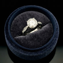9K Yellow Gold Diamond Ring | Round Solitaire Center | Channel-Set & Pavé Band Design | Classic Bridal Elegance - Ring