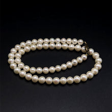 Natural Freshwater Pearl 7mm White Round Necklace 16.6inch Round Shape Graceful Jewelry for Flow and Harmony