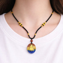 24K Hallmarked Gold Lord Ganesh Pendant Necklace | Auspicious Temple Jewelry | Vibrant Glazed Finish
