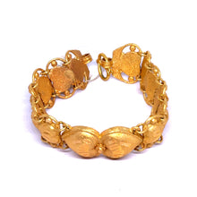 Yellow Gold Micron Plated Heart Bracelet – Micron Finish & Fine Engraving