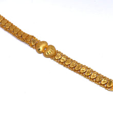Yellow Gold Micron Plated Bracelet – Engraved Hearts & Layered Chain Design