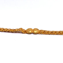 Yellow Gold Micron Plated Bracelet – Engraved Hearts & Layered Chain Design