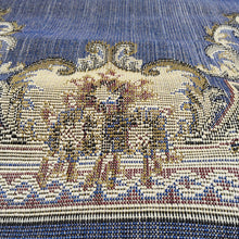 Persian Rectangle Carpet Viking Blue Floral Texture 5.25x7 ft Rug