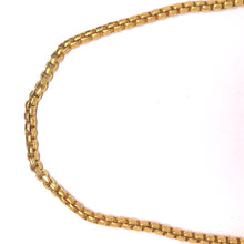 Micron Plated Gold Jewelry Necklace Box Chain Jewelry