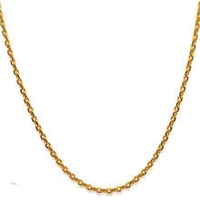 Micron Gold Plated Cable Chain Classic Necklace Jewelry