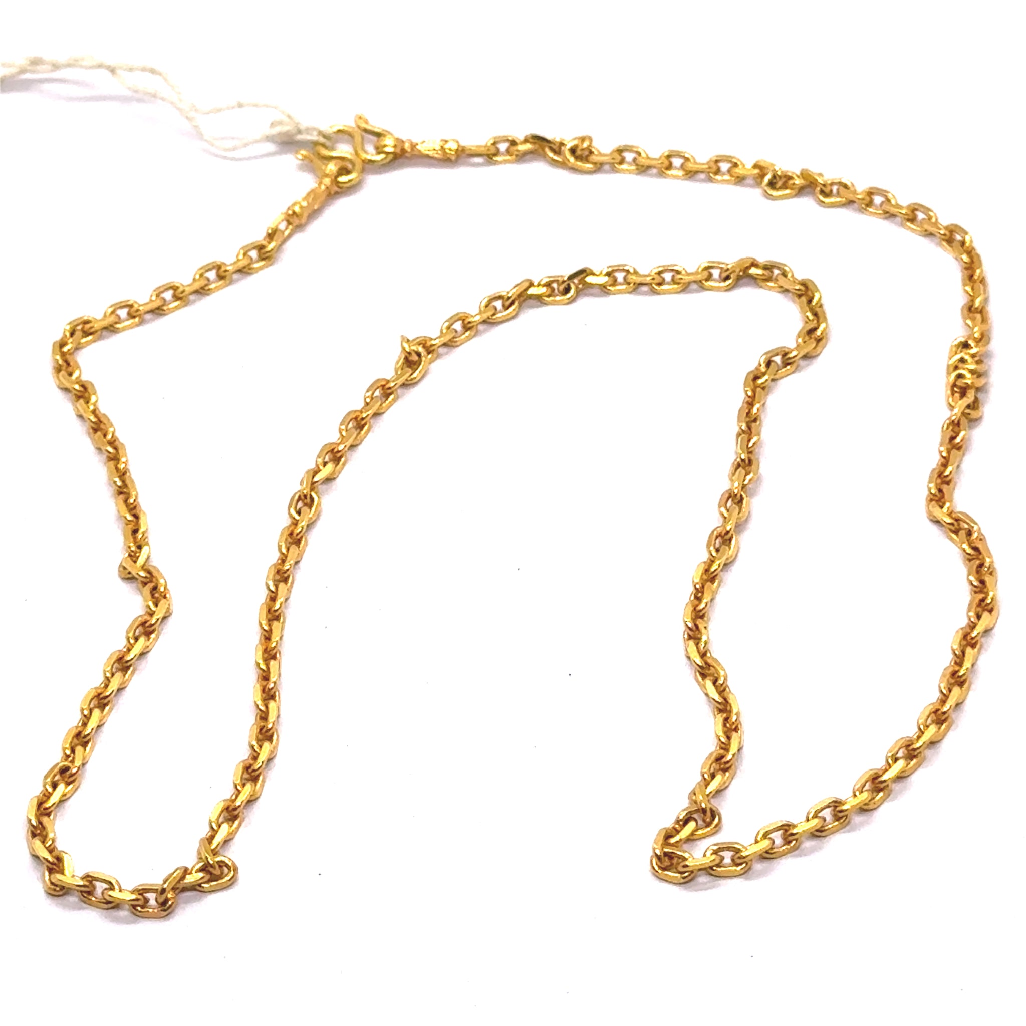 Micron Gold Plated Cable Chain Classic Necklace Jewelry