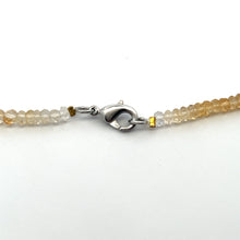 Natural Citrine & Pearl Elegant Gemstone Handmade Necklace