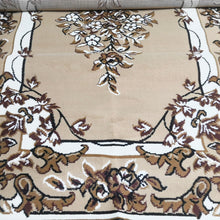 Persian Rectangle Carpet Beige Floral Textured  5.25x7ft Rug