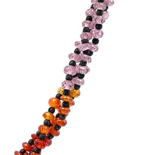 Lustrous Multi Colored Cubic Zirconia Beads Necklace 