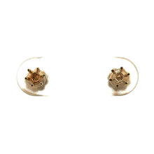 18K Yellow Gold Stud Earring Mounting