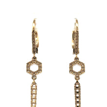 18K Yellow Gold Dangle Earring Mounting