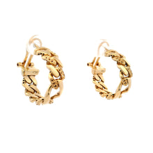 18K Yellow Gold Hoop Earring Jewelry Mounting