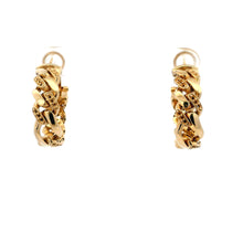 18K Yellow Gold Hoop Earring Jewelry Mounting