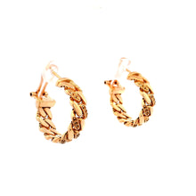 18K Yellow Gold Hoop Earring Mounting