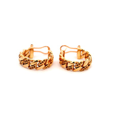 18K Yellow Gold Hoop Earring Mounting