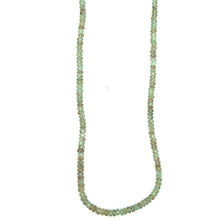 Natural Emerald Rondelle Facet Cut Bead Pastel Color Precious Necklace