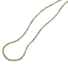 Natural Emerald Rondelle Facet Cut Bead Pastel Color Precious Necklace