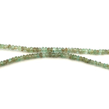 Natural Emerald Rondelle Facet Cut Bead Pastel Color Precious Necklace