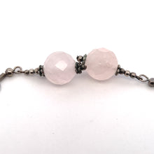 Pale Pink Rose Quartz 12mm Ball Facet Dangle Gemstone Earrings