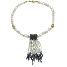 Elegant Plain Pearl Ball With Lariat Style Necklace