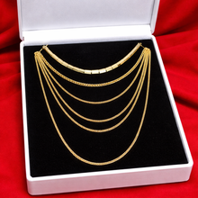 Chic Multi-Layer Princess Necklace with Rectangle Bar and Chain Accents – Contemporary Yellow Plated Statement Jewelry