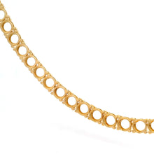 18K Yellow Gold Tennis Necklace Mounting