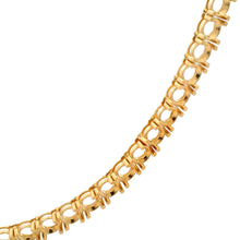 18K Yellow Gold Tennis Necklace Mounting