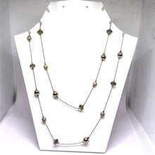 Layered Necklace with Glitter Beaded Ball Accents & Faceted Stones – Mardi Gras Partywear Jewelry