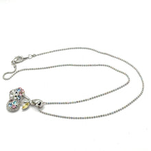 Cherry Fruit Pendant Necklace with Multicolor Crystals – Playful and Trendy Jewelry
