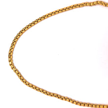 Gold Plated Box Flexi Chain Necklace Jewelry