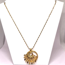 Yellow Plated Boho Style Sun Pendant Stainless Steel Necklace – Festive Inspired Bohemian Statement Piece