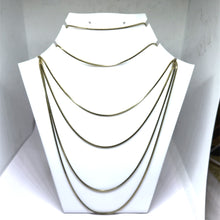 Multi Layered Chain Reversible Woven Snake Chain Two Sided Chain Necklace – Edgy Modern Fashion Jewelry