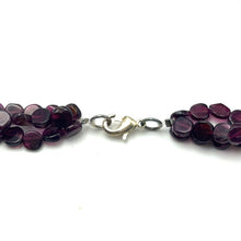 Natural Garnet Button 6mm & Pearl Plain Gemstone Necklace