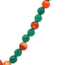 Natural Agate Carnelian Garnet Gemstone Necklace Jewelry