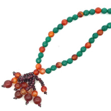 Natural Agate Carnelian Garnet Gemstone Necklace Jewelry