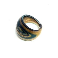 Handmade Glass Acrylic Ring Celestial Radiance Infinity Band