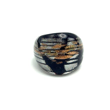 Handmade Glass Acrylic Ring Monochrome Luminosity Infinity Band