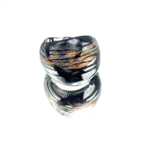 Handmade Glass Acrylic Ring Monochrome Luminosity Infinity Band