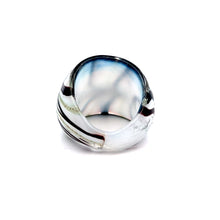 Handmade Glass Acrylic Ring Christmas Winter Harmony Infinity Band