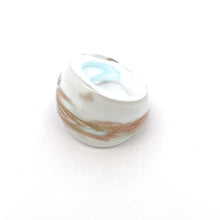 Handmade Glass Acrylic Ring Gilded Delight Snowfall Infinity Band