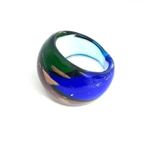 Handmade Glass Acrylic Ring Chromatic  Infinity Band