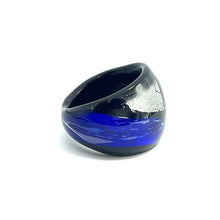 Handmade Glass Acrylic Ring Elegance Eclipse Infinity Band