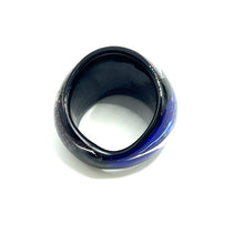 Handmade Glass Acrylic Ring Elegance Eclipse Infinity Band