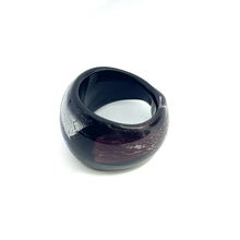 Handmade Glass Acrylic Ring Elegance Eclipse Infinity Band